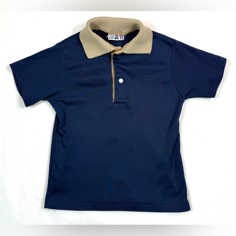 VINTAGE 1970s BILLY THE KID Boys Polo Shirt 3T Made in USA Retro Preppy‎ Classic